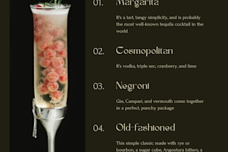 design a creative restaurant menu