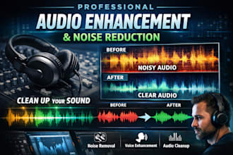 do audio enhancement and noise reduction