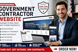 design government contract website,sam gov website capability statement website