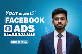 setup and manage facebook ads camping or meta ads marketing
