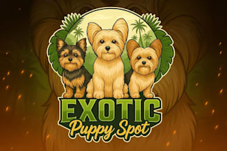design a logo for dogs, bully and kennel