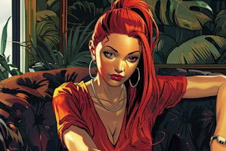 draw noir, horror and dark comic books art for your story