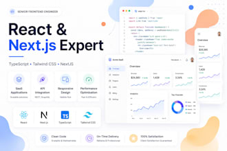 build a modern react nextjs web application with typescript