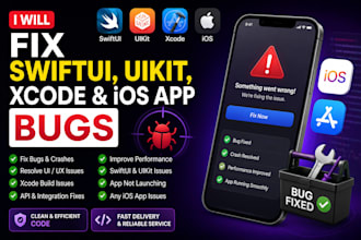 fix swiftui, uikit, xcode and ios app bugs