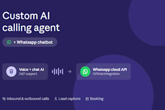 build custom ai calling agent with whatsapp chat integration