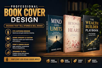 killer book cover design for amazon KDP ebook, amazon kindle ebook cover design