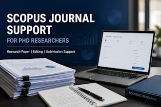 assist phd students with scopus publication, writing, editing and submission