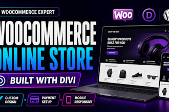 build a woocommerce online store with divi