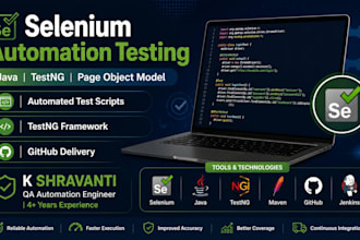 do selenium automation testing for your web application