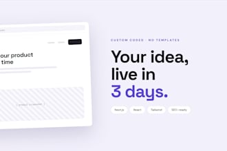 build a custom coded SEO optimized landing page no templates