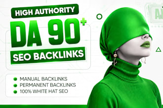 seo backlinks high da links for monthly white hat off page link building