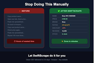 scrape amazon for product data and prices