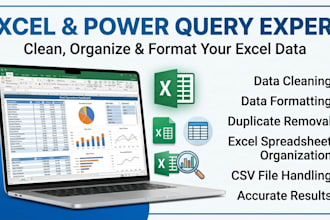 clean, format, validate and remove duplicates for excel data