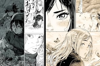 draw manga, webtoon and comic book illustration