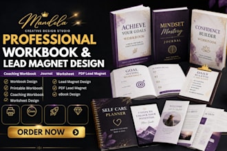 design workbook design printable workbook layout and canva lead magnet design