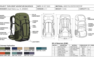 design bag concept, bag tech pack for handbags, backpacks, and tech flat sketchs