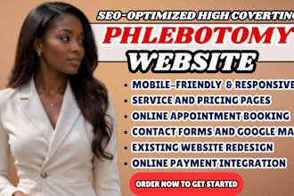 phlebotomy website laboratory website diagnostic clinic website blood testing
