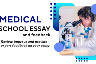 review, provide expert feedback and improve your medical school secondary task