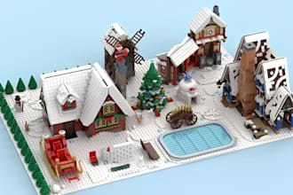 custom lego design 3d lego model digital moc build manual instruction part list