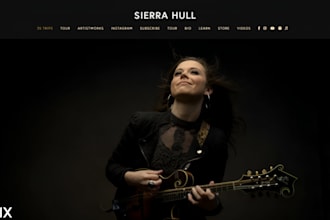 build wix music artist website wix solo artist website wix band artist website