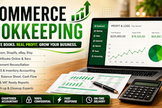 do ecommerce bookkeeping for amazon, shopify in quickbooks online, xero