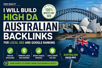 build high da australian backlinks for local seo and google ranking