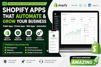 do shopify web app, shopify public app, shopify private app, shopify automation