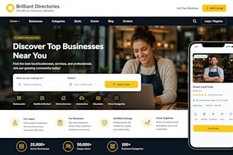 brilliant directory brilliant directories website directory website design