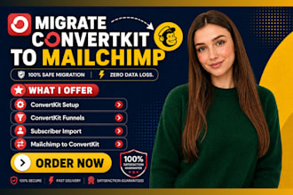migrate convertkit to mailchimp convertkit migration convertkit import
