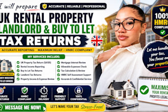 prepare UK rental property landlord and buy to let tax return