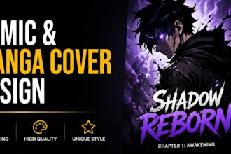 make professional manga manhwa covers webcomic comic strip streetwear cartoon