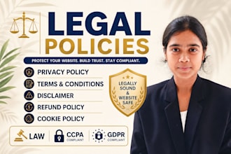 draft privacy policy and terms of service for app or website