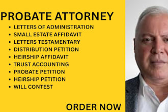 be your probate lawyer for trusts,inheritance, property disputes and heir claims