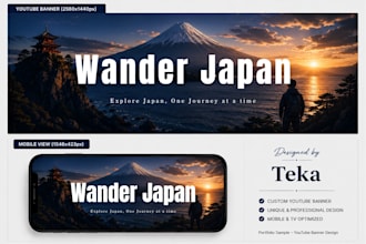 design a professional youtube banner