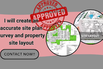 create an accurate site plan survey and property site layout