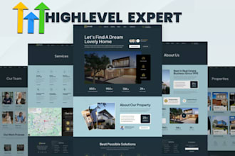 gohighlevel landing page, ghl website design, go high level sales funnel