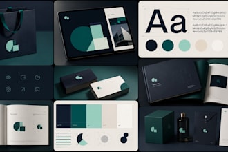 design a minimalist brand style guide and brand book