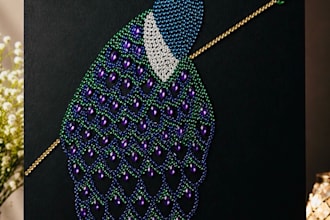 do beautiful artwork with beads