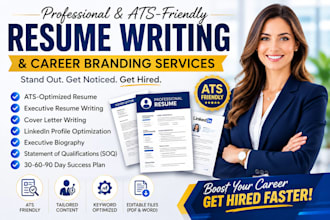 write a resume, executive biography, linkedin optimization