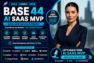 build your base44 ai saas mvp web app using base44 lovable replit ai