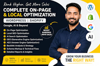do onpage local backlink ai google SEO GEO aeo to boost wordpress shopify sales