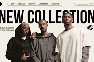build squarespace streetwear brand website fashion brand apparel brand website