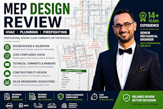 perform mep design review and code compliance check