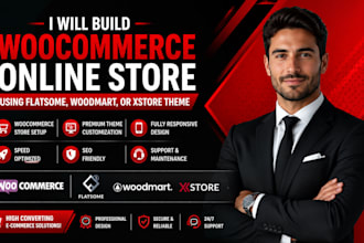 build woocommerce store using flatsome woodmart xstore theme