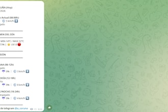 develop a custom PHP telegram bot or API integration