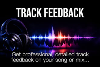 give professional detailed feedback on your music track