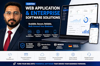 build enterprise web applications, saas platforms, and custom software solutions