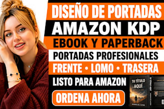 diseñaré la portada de tu libro para amazon KDP, ebook y paperback