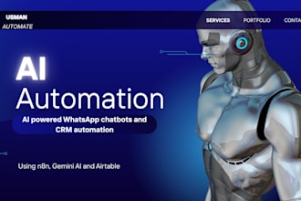 build ai powered whatsapp chatbot and CRM automation with n8n