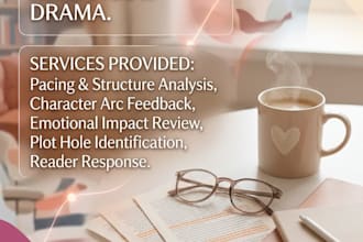 beta read your romance or drama manuscript